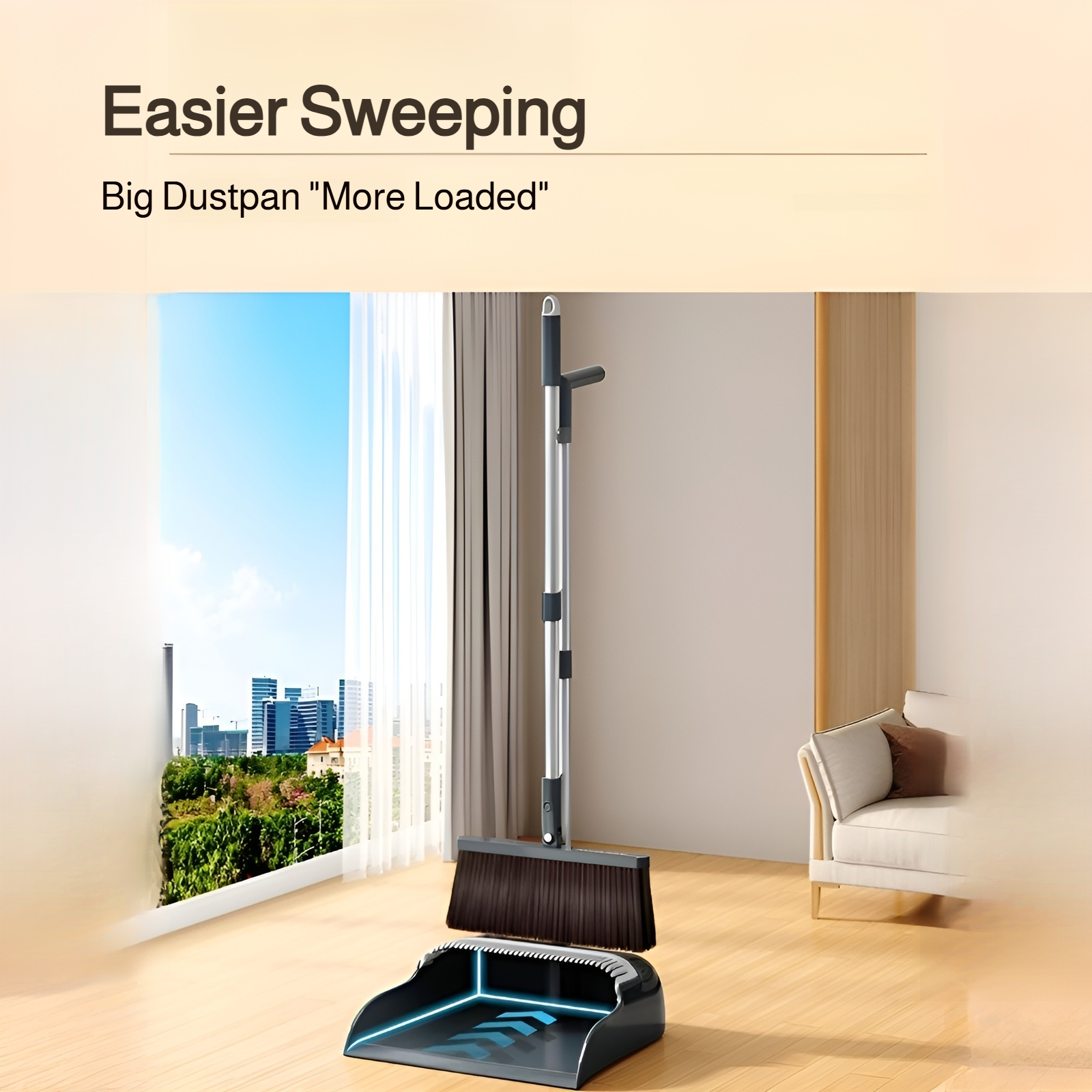 new broom and dustpan set combination sweeping broom soft bristle household broom sweepi