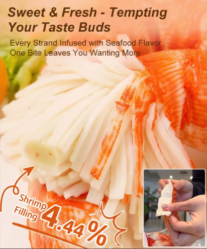 Giant Low-Fat Shrimp, Cod, and Crab Sticks