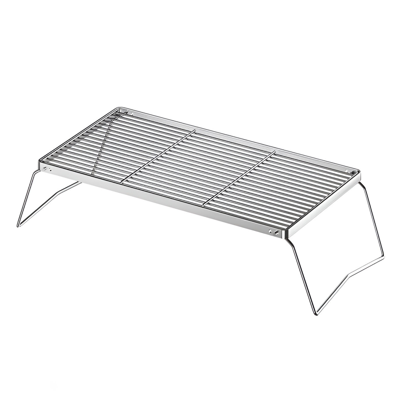 Outdoor portable grill folding stainless steel stove stand mini pot rack picnic grill 