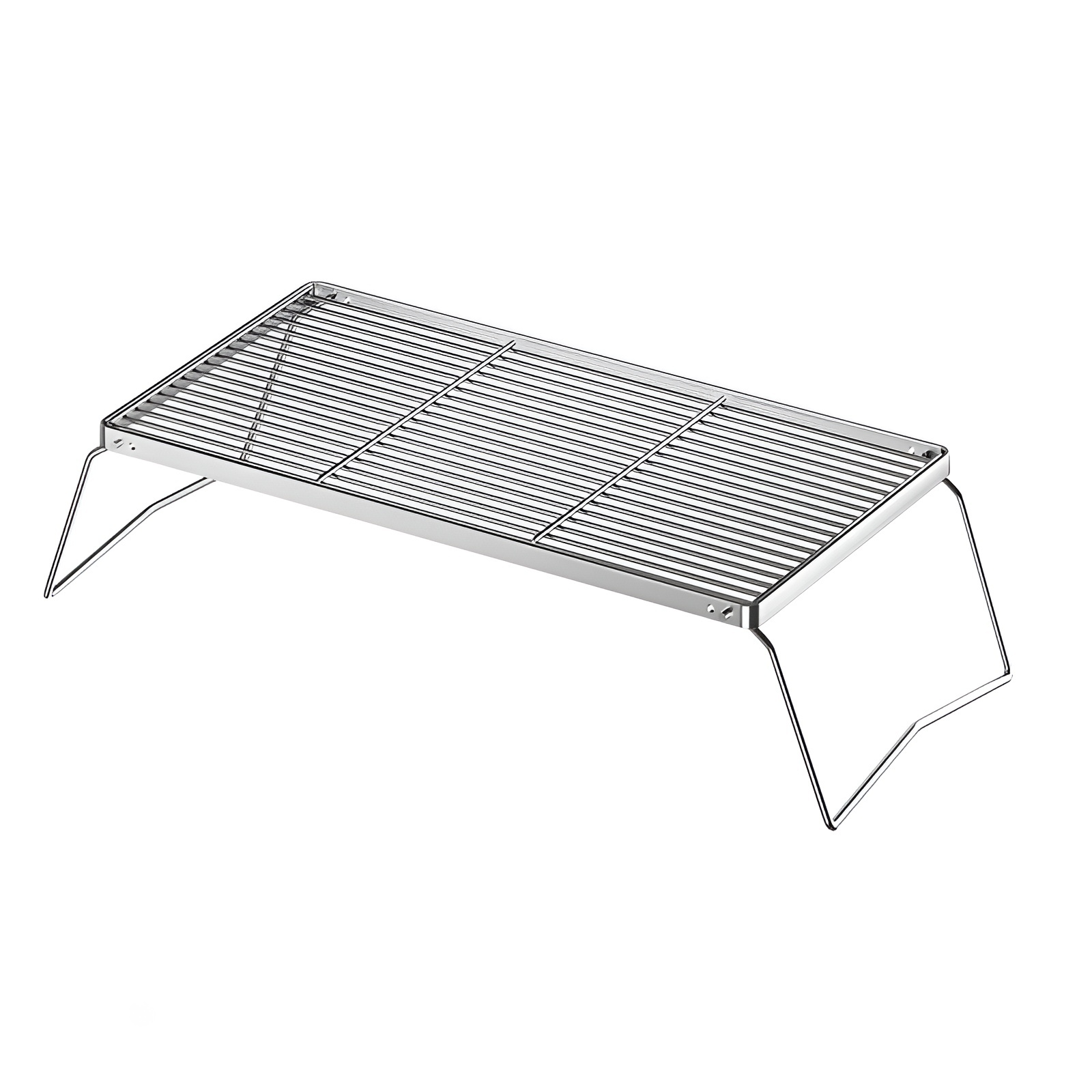 Outdoor portable grill folding stainless steel stove stand mini pot rack picnic grill 