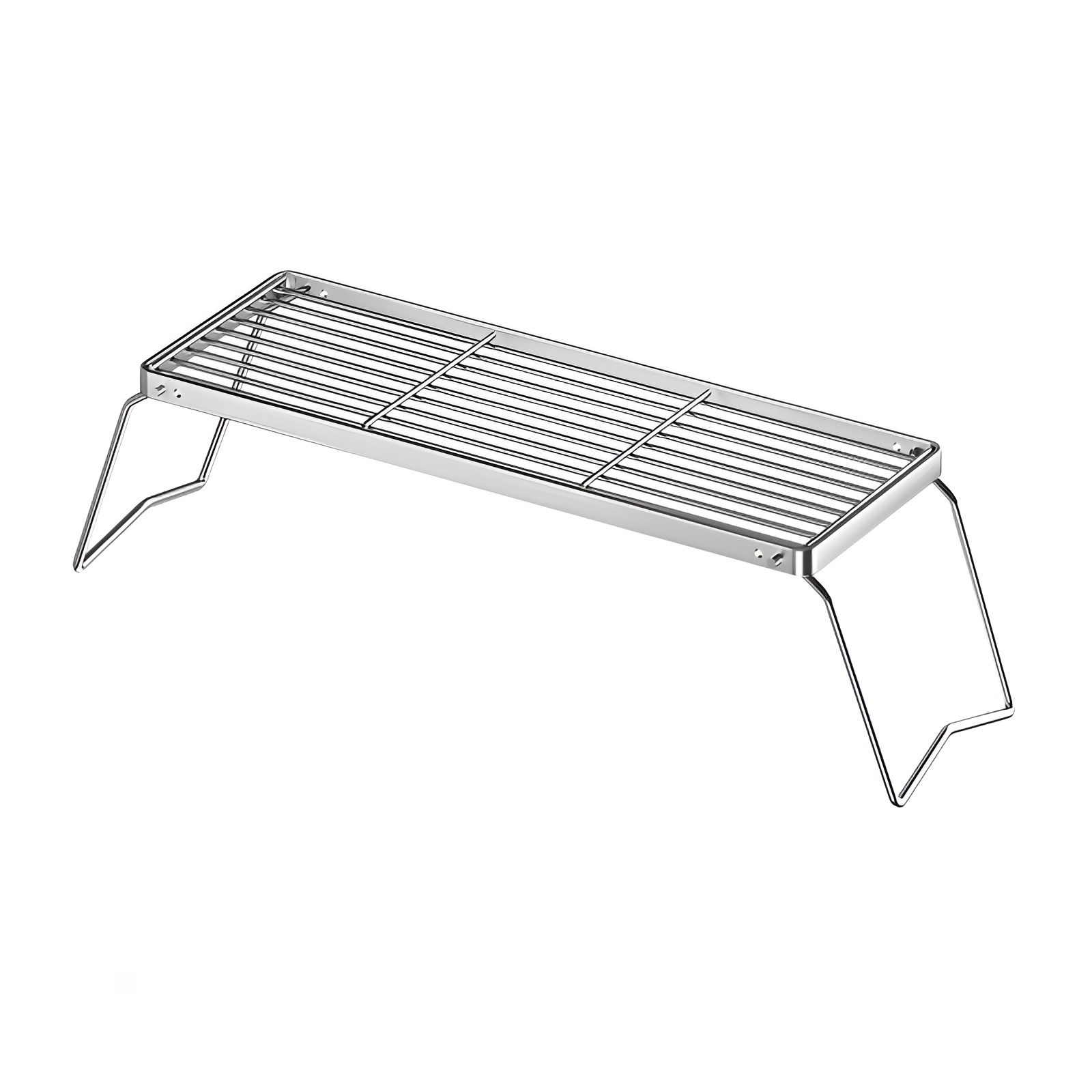 Outdoor portable grill folding stainless steel stove stand mini pot rack picnic grill 