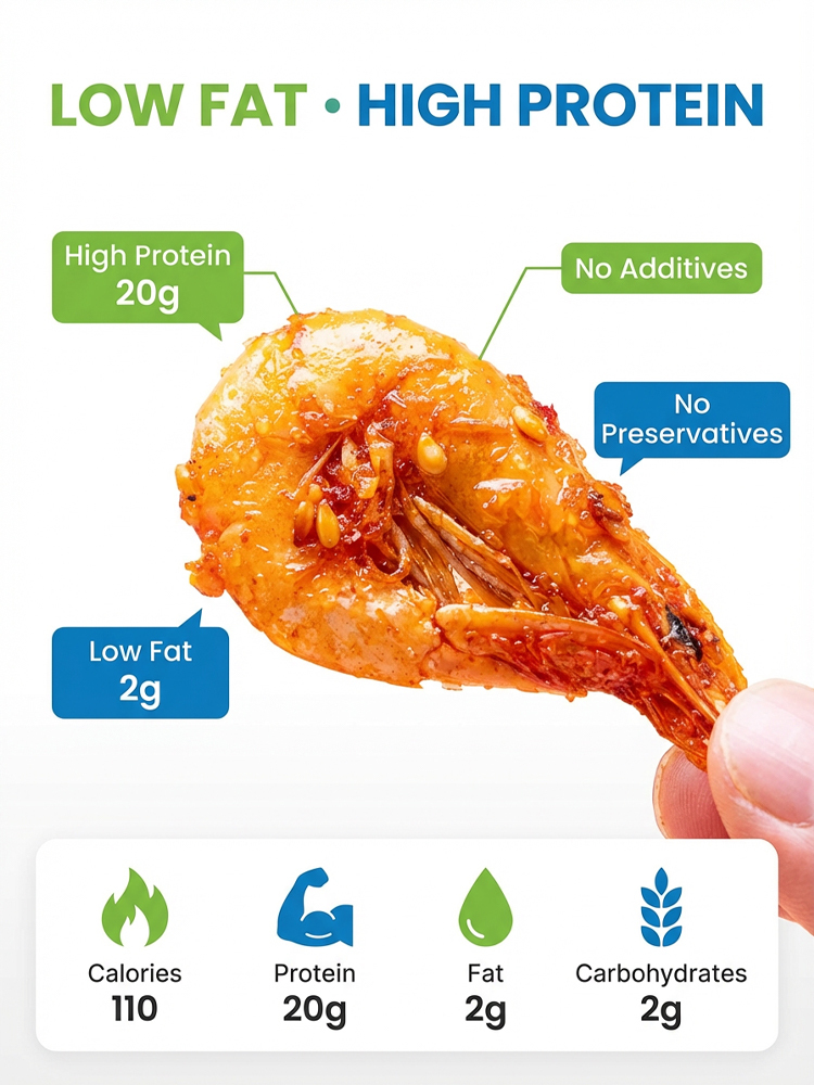 【Buy 1 Get 1 Free】 Ready-to-Eat Crispy Shrimp Snack ❤ Non-Fried& Low Calorie