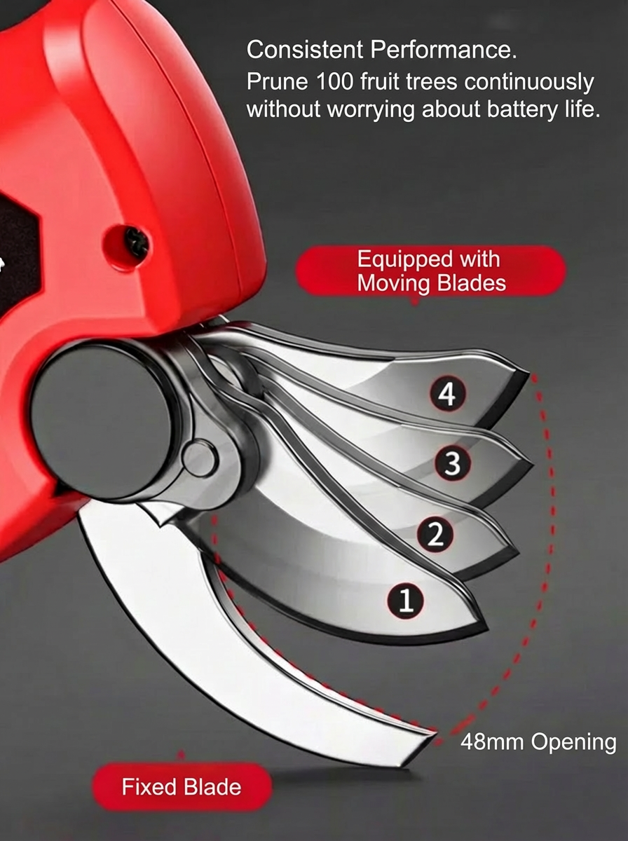 [Free Accessories + 10-Year Warranty] High-Speed Cordless Garden Shears 🌳 | Cuts 75 mm in 1 Second | 0.7 kg Ultralight | All-Day Battery Life