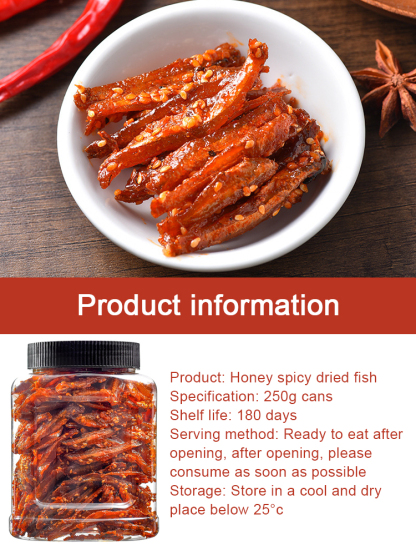 【Value Pack】Ready-to-Eat Honey-Spicy Dried Fish ✨ Non-Fried, Low-Calorie