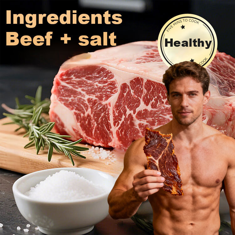 【Buy One Get One Free】Ready-to-Eat Crispy Savory Beef Jerky ❤ No Additives, Low-Calorie