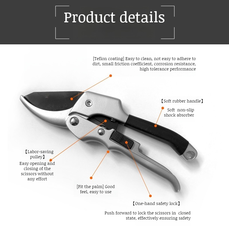 Garden Roughing Shears Fruit Pruning Shears Flowering Branch Pulley Garden Pruning Shears