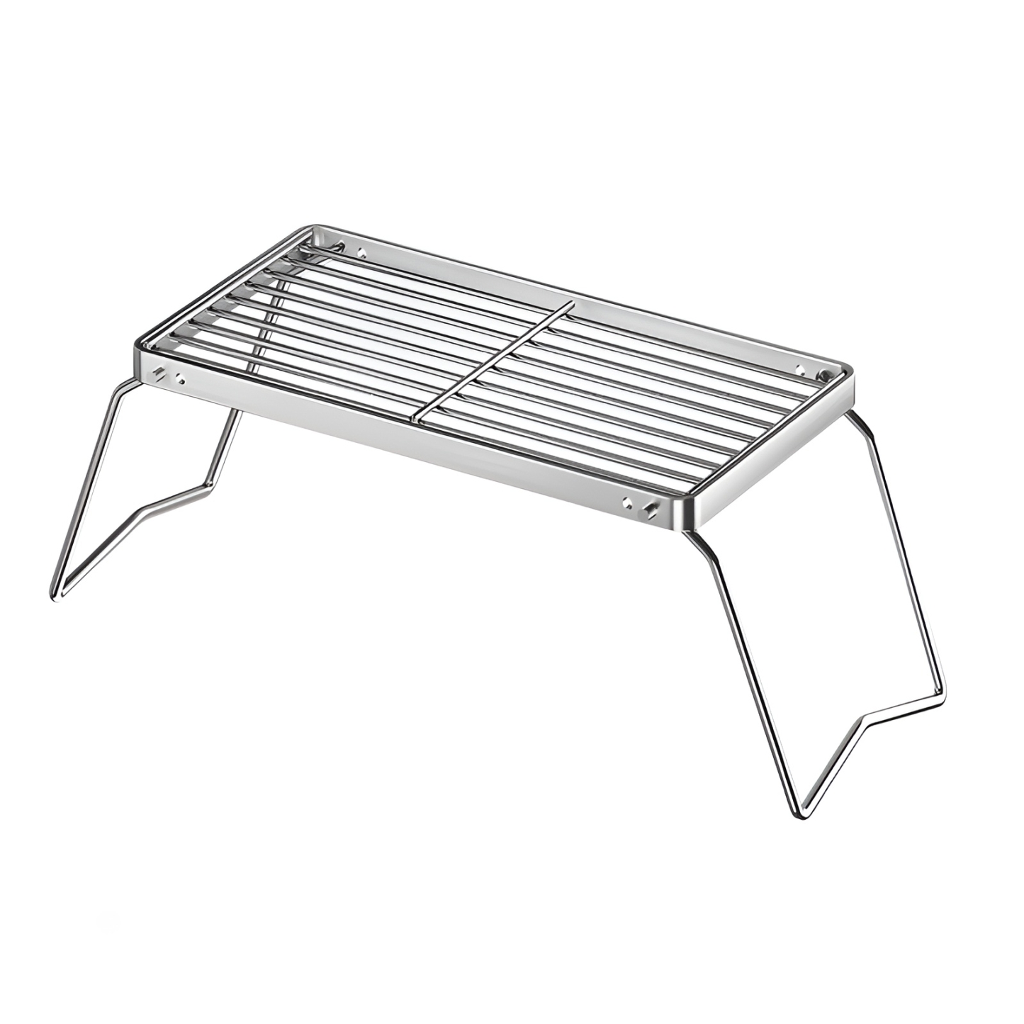 Outdoor portable grill folding stainless steel stove stand mini pot rack picnic grill 