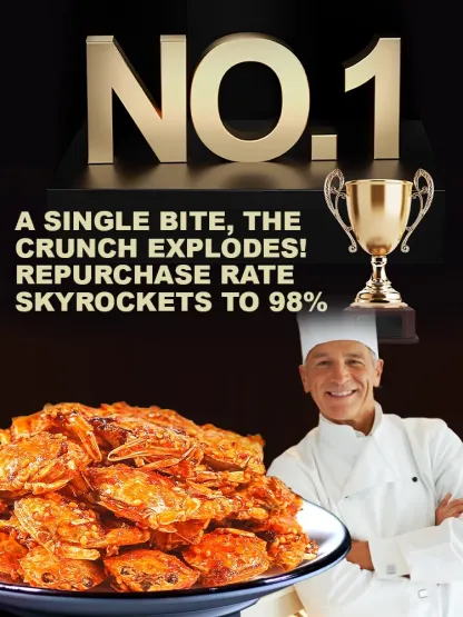 【Buy 1 Get 1 Free】Ready-to-Eat Crispy Small Crabs ❤ Non-Fried, Low-Calorie