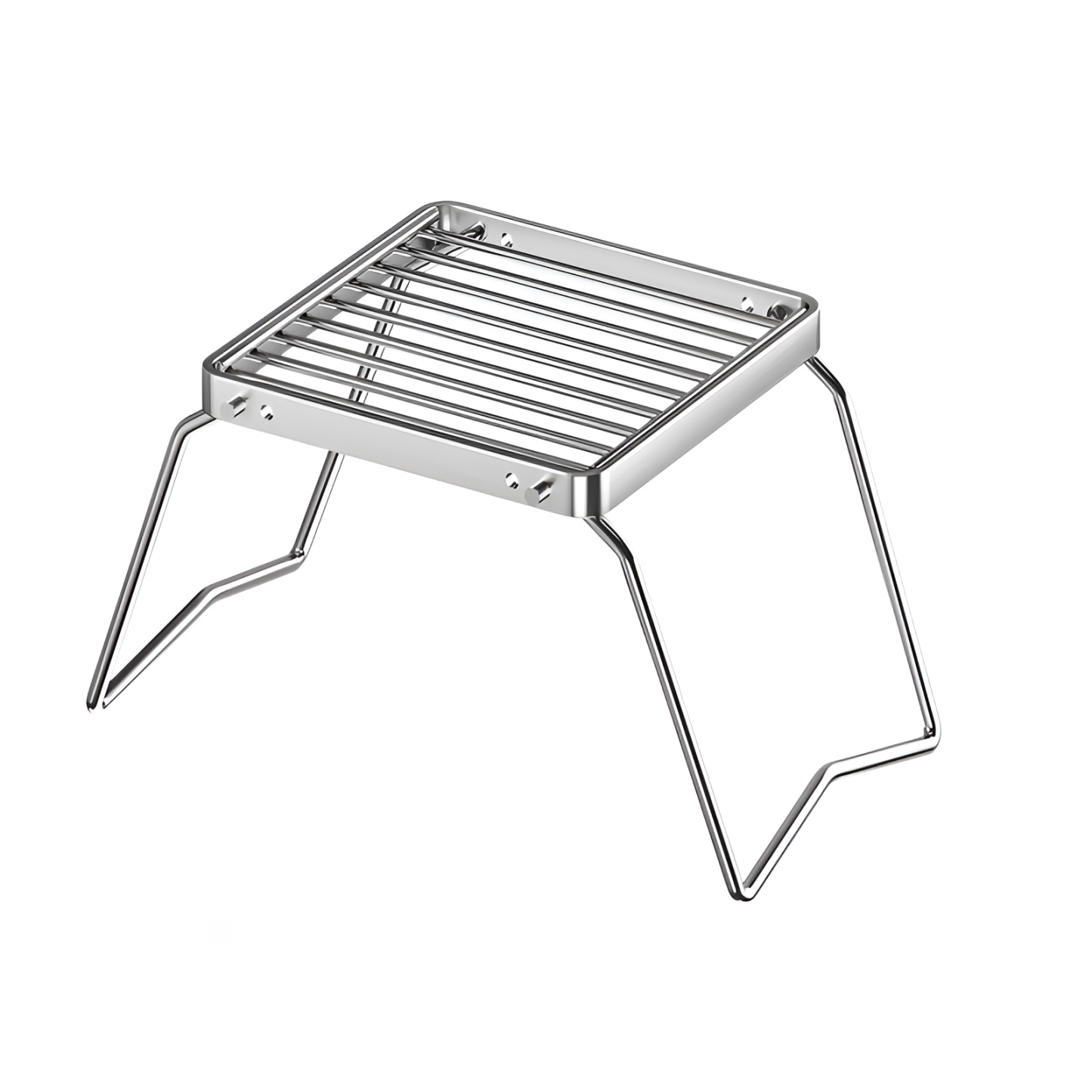 Outdoor portable grill folding stainless steel stove stand mini pot rack picnic grill 