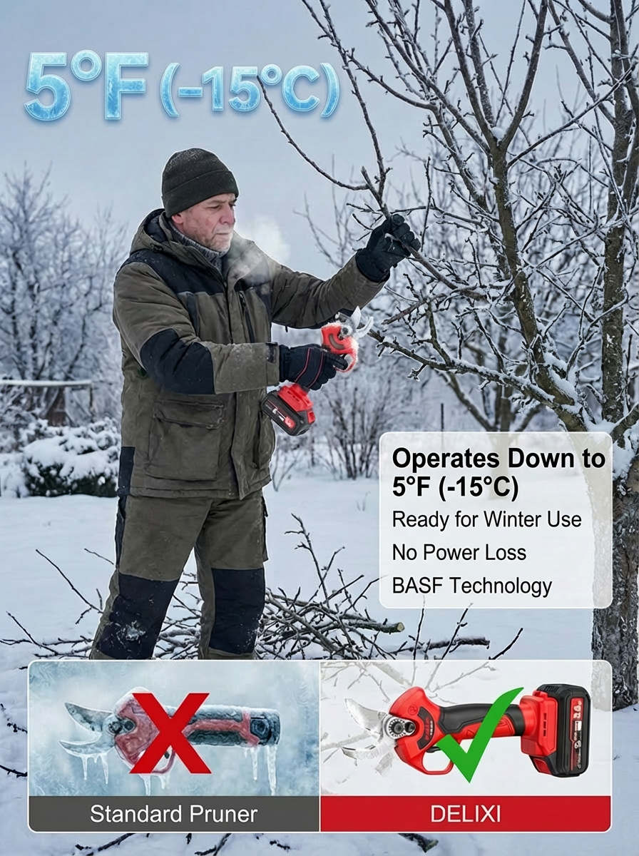 [Free Accessories + 10-Year Warranty] High-Speed Cordless Garden Shears 🌳 | Cuts 75 mm in 1 Second | 0.7 kg Ultralight | All-Day Battery Life