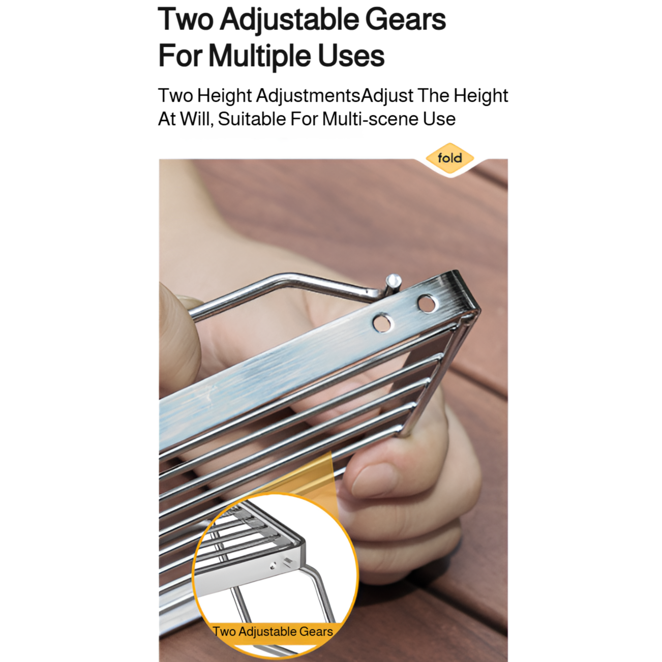 Outdoor portable grill folding stainless steel stove stand mini pot rack picnic grill 