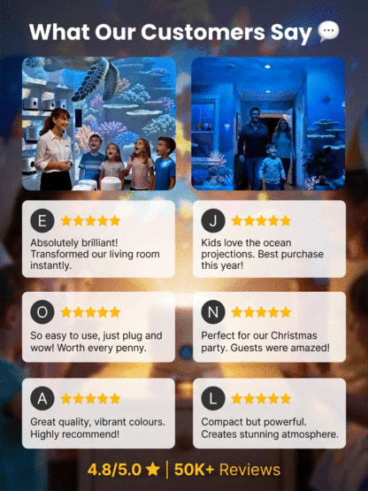 **Immersive Holographic Projection Lamp Loved by Kids | Easy Installation | Plug and Play✨