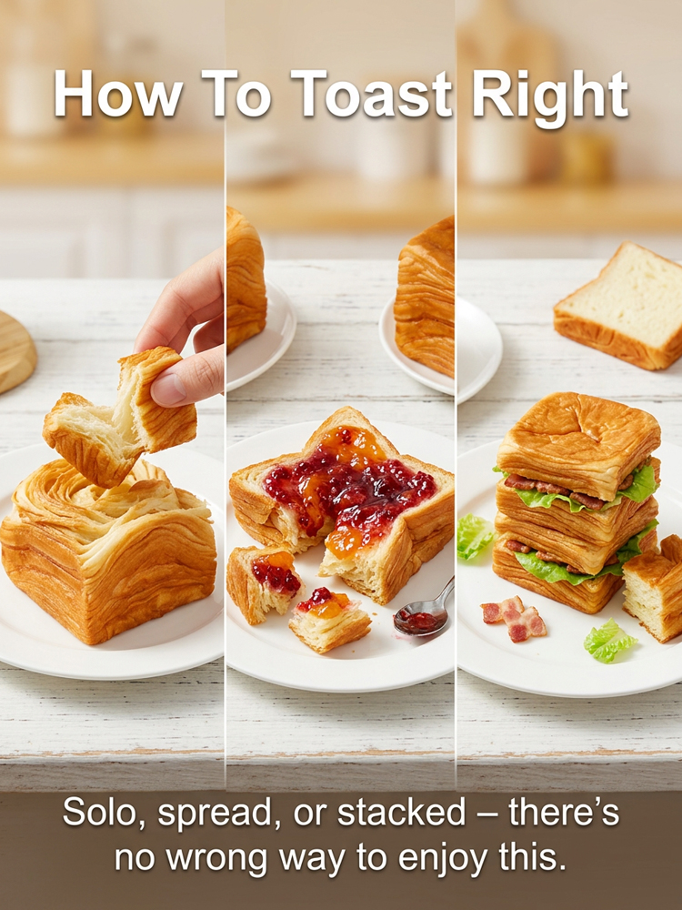 12-Hour Slow-Fermented, 81-Layer Artisanal Milk Bread – Delicious, Light & High in Protein