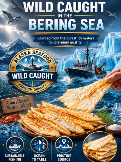 Ultimate Fresh Taste！Alaskan Boneless Grilled Cod Rich in Natural Deep-Sea Fish Oil