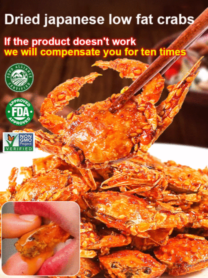 【Limited Time Special】Ready-to-Eat Crispy Small Crabs ❤ Non-Fried, Low-Calorie