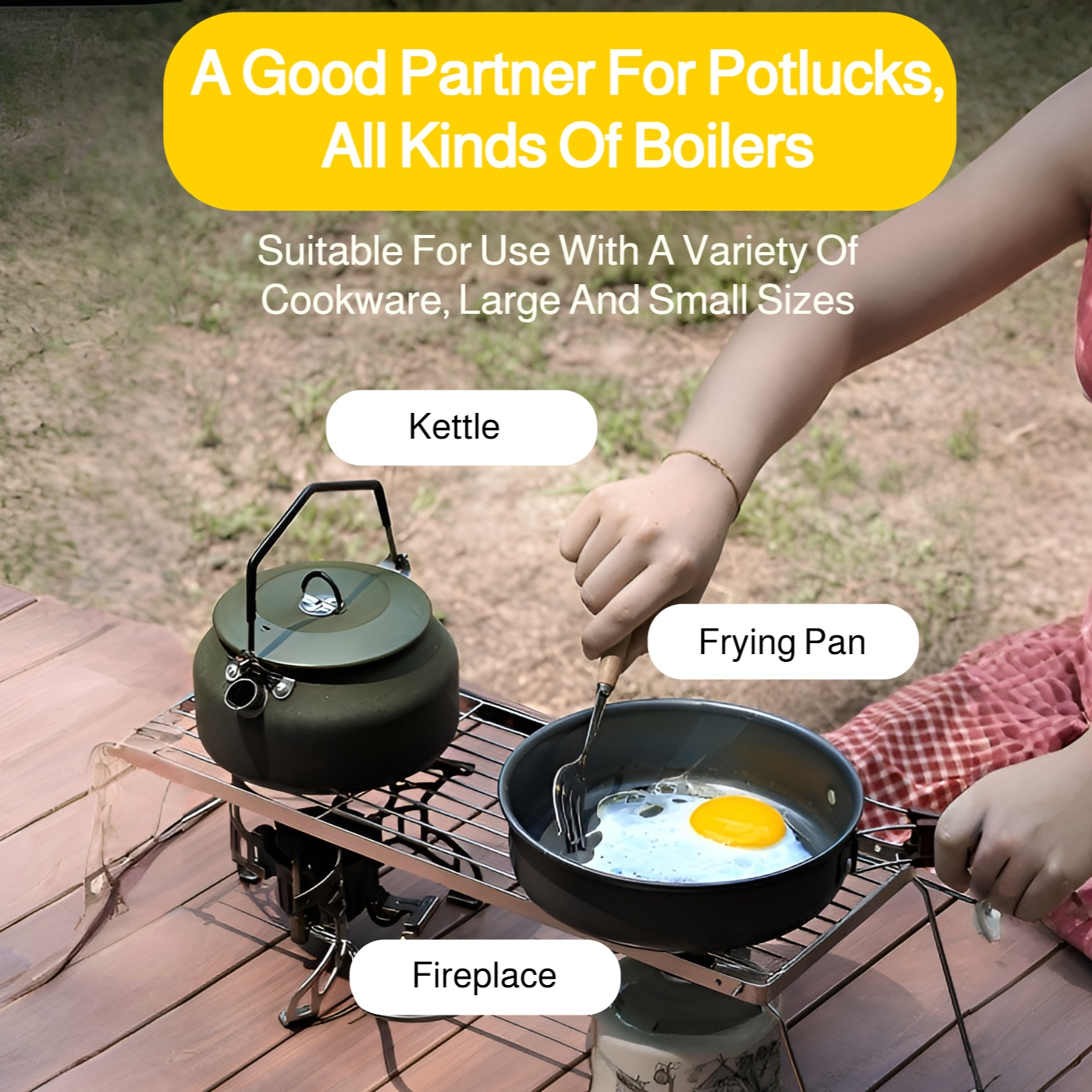 Portable grill folded for convenient storage and travel