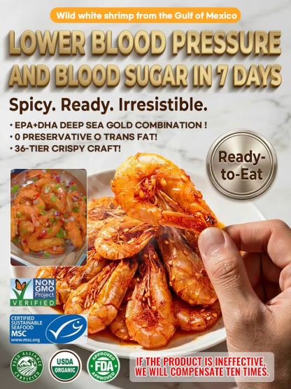 【Buy 1 Get 1 Free】 Ready-to-Eat Crispy Shrimp Snack ❤ Non-Fried& Low Calorie
