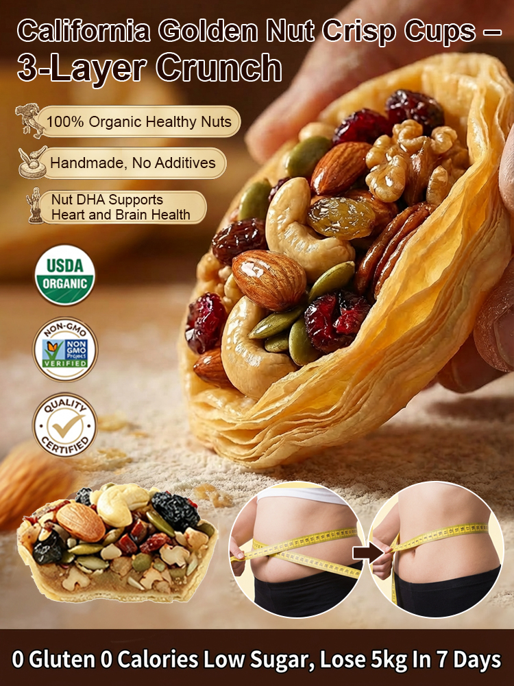 Daily Healthy Eight-Treasure Nut Tart ❤ Triple-layer crispy, low-fat and low-calorie