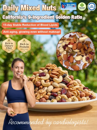 California Farm Fresh Daily Nuts | Rich in Premium Omega-3 &Plant Protein