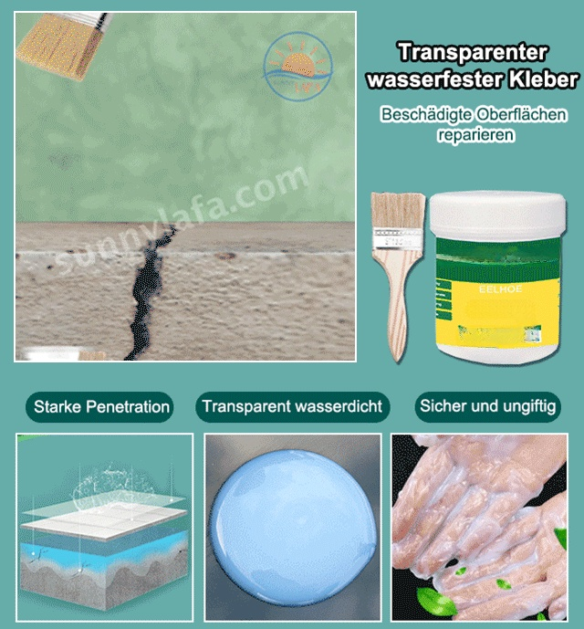 【5 Jahre kostenloser Vor-Ort-Service】Transparenter wasserdichter Zauber