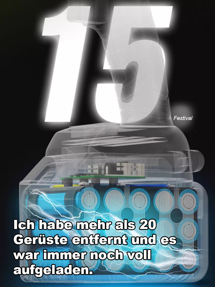 【Superkraft-Schraubenschlüssel】Elektrischer Lithium-Akku kabelloser Schraubenschlüssel