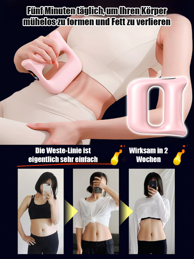【Ohne Sport schnell Fett verbrennen】Massageroller mit Vibration zur Faszien-Straffung
