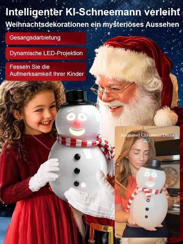 ⛄️KI-Interaktion + Singen + Tanzen. Ein Schneemann, der niemals schmilzt.