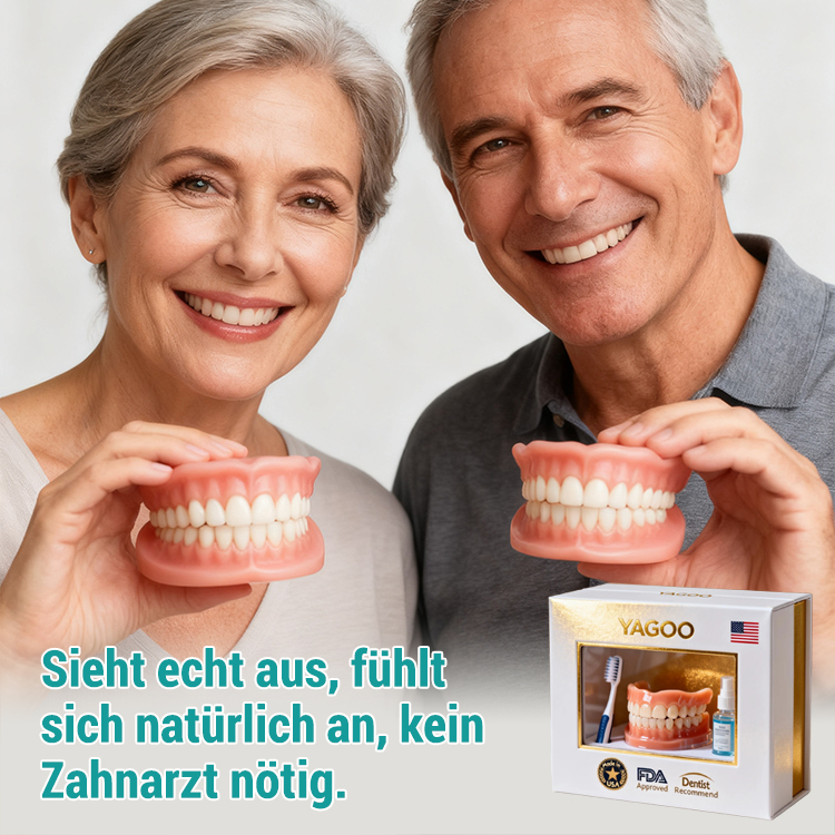 【All-Inclusive Custom】Zahnersatz Pflege- und Verschönerungsset. Kein Klebstoff erforderlich, Installation in 1 Sekunde