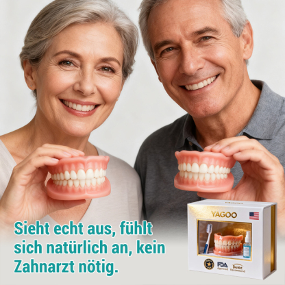 【All-Inclusive Custom】Zahnersatz Pflege- und Verschönerungsset. Kein Klebstoff erforderlich, Installation in 1 Sekunde