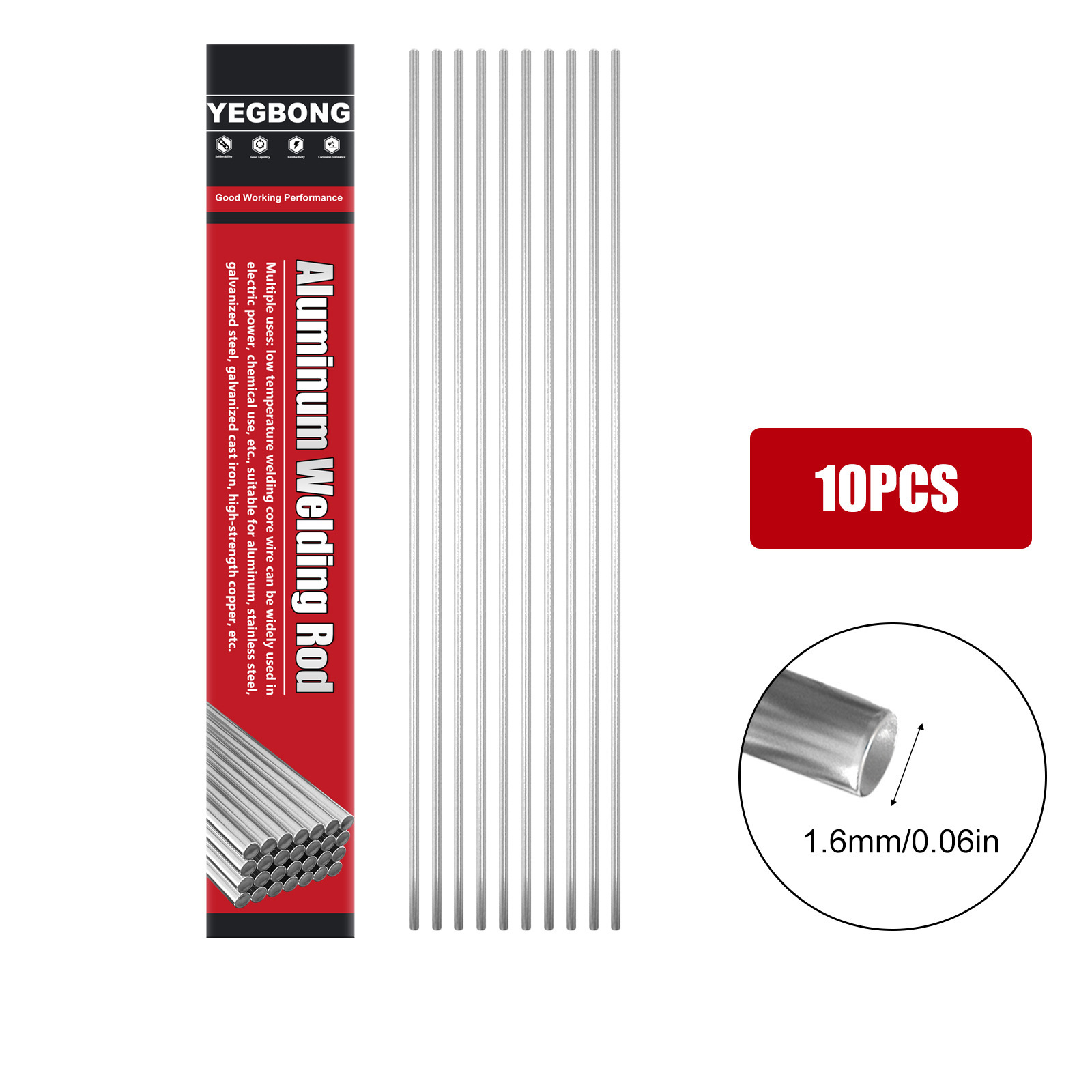 【Eine Schweißnaht hält 30 Jahre lang】Versatile Schweißstäbe