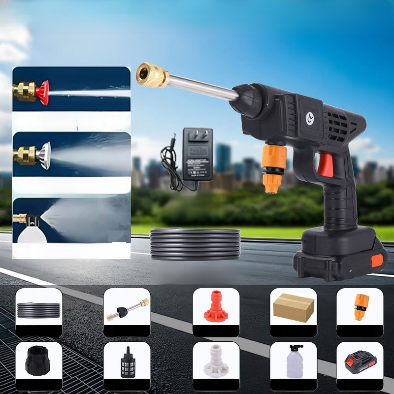 【1-Sekunden-Reichweite: 20 Meter】Kabelloser Hochdruck-Wasserstrahl