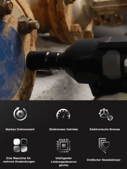 【Superkraft-Schraubenschlüssel】Elektrischer Lithium-Akku kabelloser Schraubenschlüssel