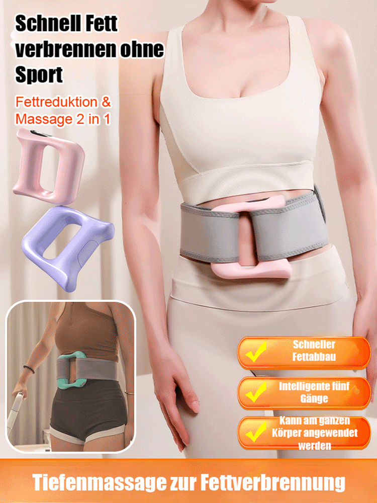 【Ohne Sport schnell Fett verbrennen】Massageroller mit Vibration zur Faszien-Straffung