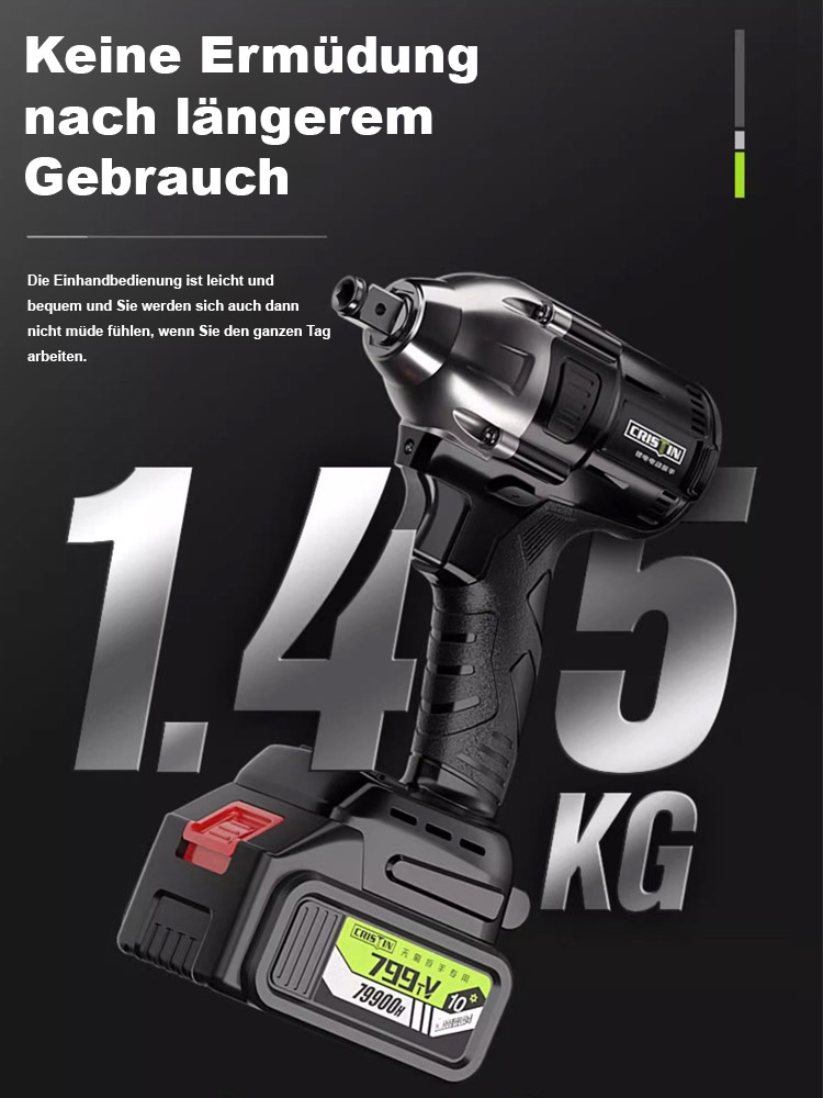 【Superkraft-Schraubenschlüssel】Elektrischer Lithium-Akku kabelloser Schraubenschlüssel