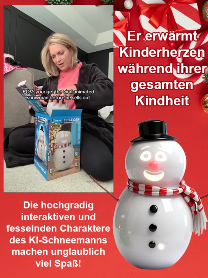 ⛄️KI-Interaktion + Singen + Tanzen. Ein Schneemann, der niemals schmilzt.