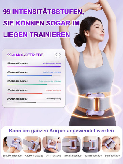 【Keine Bewegung erforderlich, Fettverbrennung + Massage】Multifunktionaler Faszienring Fettverbrennungsgerät