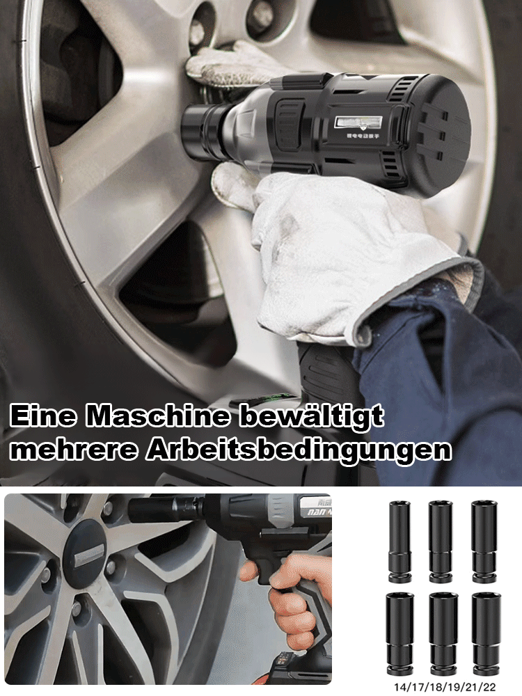 【Superkraft-Schraubenschlüssel】Elektrischer Lithium-Akku kabelloser Schraubenschlüssel