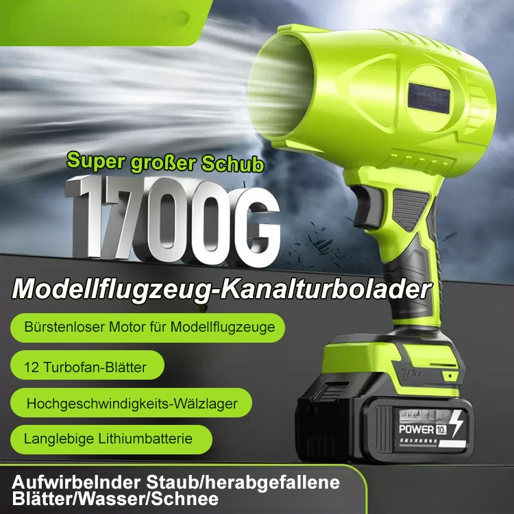 【30 Meter starker Luftstrom in 1 Sekunde】Handgeführtes Turbinengebläse