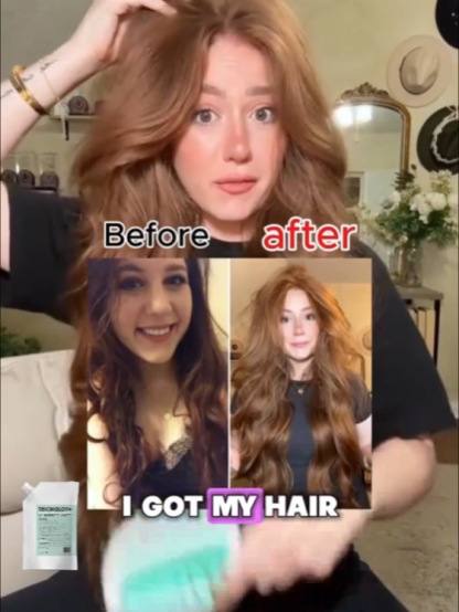 Bekämpft Haarausfall + Fördert das Nachwachsen + Plegt das Haar