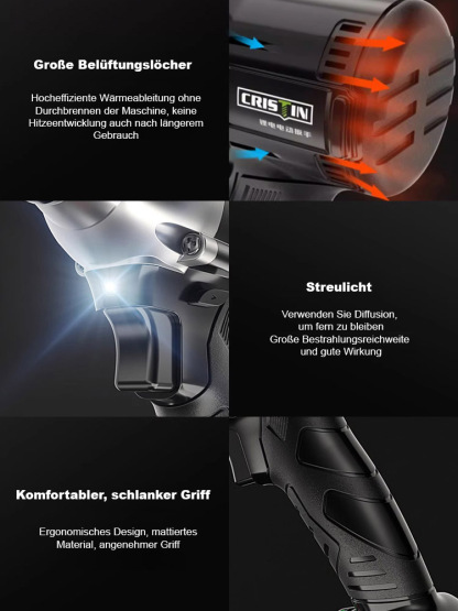 【Superkraft-Schraubenschlüssel】Elektrischer Lithium-Akku kabelloser Schraubenschlüssel