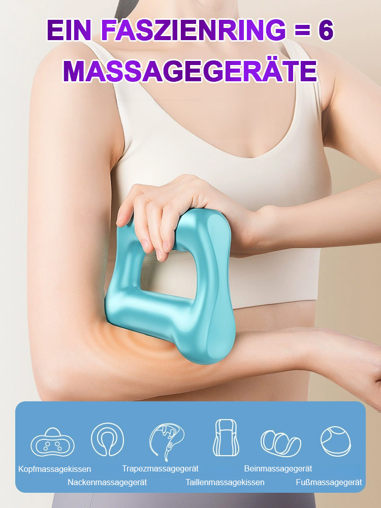 【Keine Bewegung erforderlich, Fettverbrennung + Massage】Multifunktionaler Faszienring Fettverbrennungsgerät