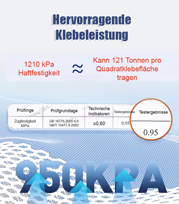 【50 Jahre Garantie】Wasser- und ölabweisender 9900 Strukturkleber