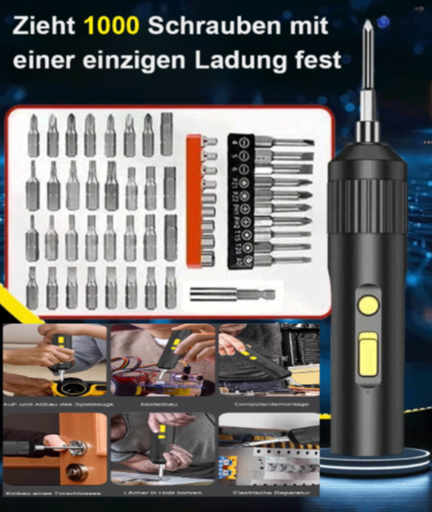 [1.000 Schrauben mit einer Ladung bohren] 35-teiliges Schraubendreher-Set