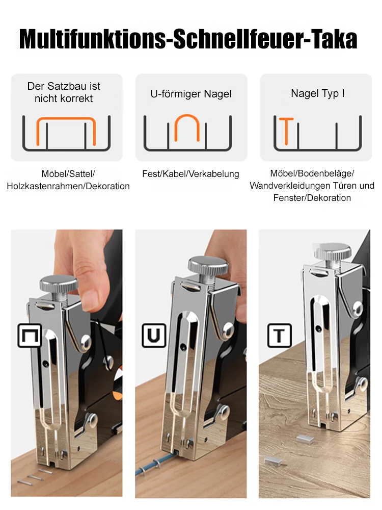 Mehrzweck-Schnellfeuer-Nagelpistole