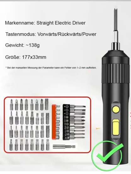 [1.000 Schrauben mit einer Ladung bohren] 35-teiliges Schraubendreher-Set