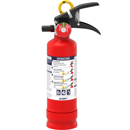 Ougist 2.5 lb ABC Fire Extinguisher – 1A:10B:C Rated | Compact Dry Chemical Fire Extinguisher for Home, Car, Kitchen & Boat | Quick-Release Handle | Model FF1KG