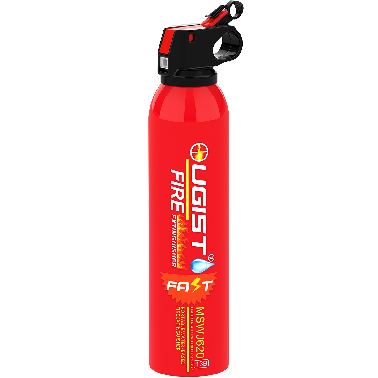 Ougist 21oz Portable Water-Based Fire Extinguisher – Compact Fire Spray for Home, Kitchen, Car & Camping | Quick Response & Re-Ignition Prevention | Model MSJ620