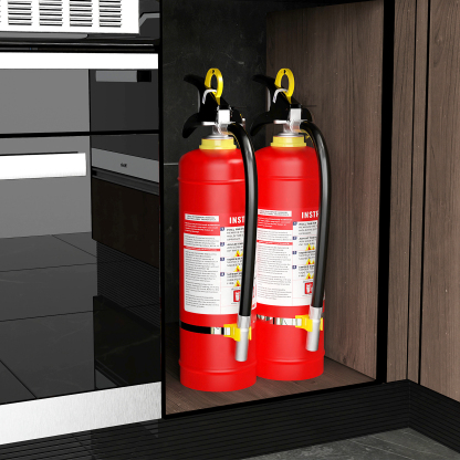 Ougist 4.4 lb ABC Dry Powder Fire Extinguisher – 2A:10B:C Rated | Car, Home & Office Safety | Easy-Use Quick Release | For Electrical & Grease Fires