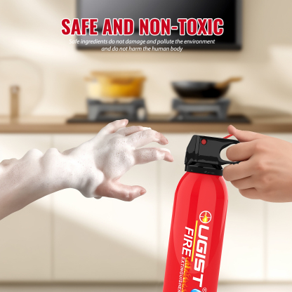 Ougist 21oz Portable Water-Based Fire Extinguisher – Compact Fire Spray for Home, Kitchen, Car & Camping | Quick Response & Re-Ignition Prevention | Model MSJ620