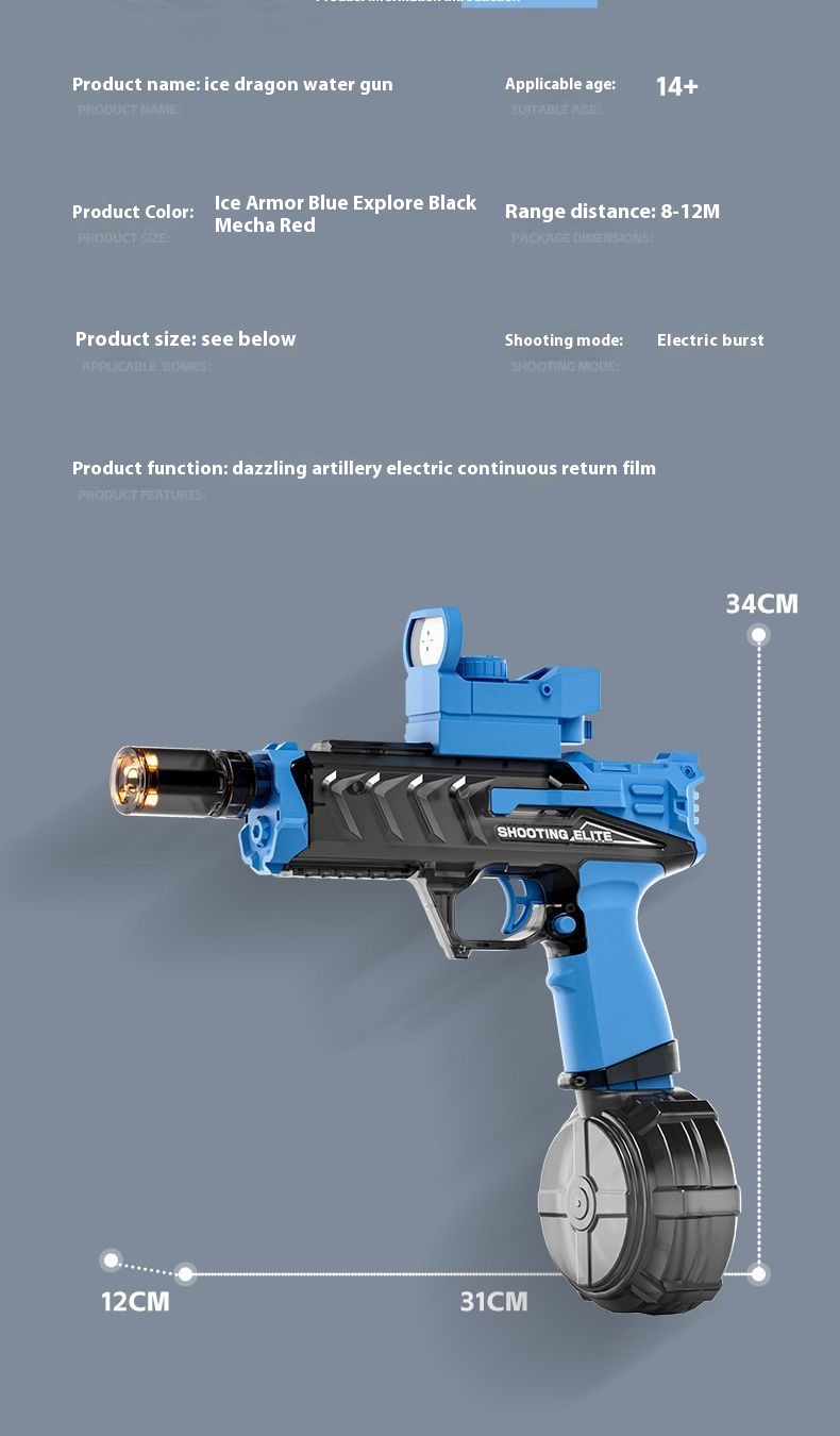 Fire Effect Electric Water Gun